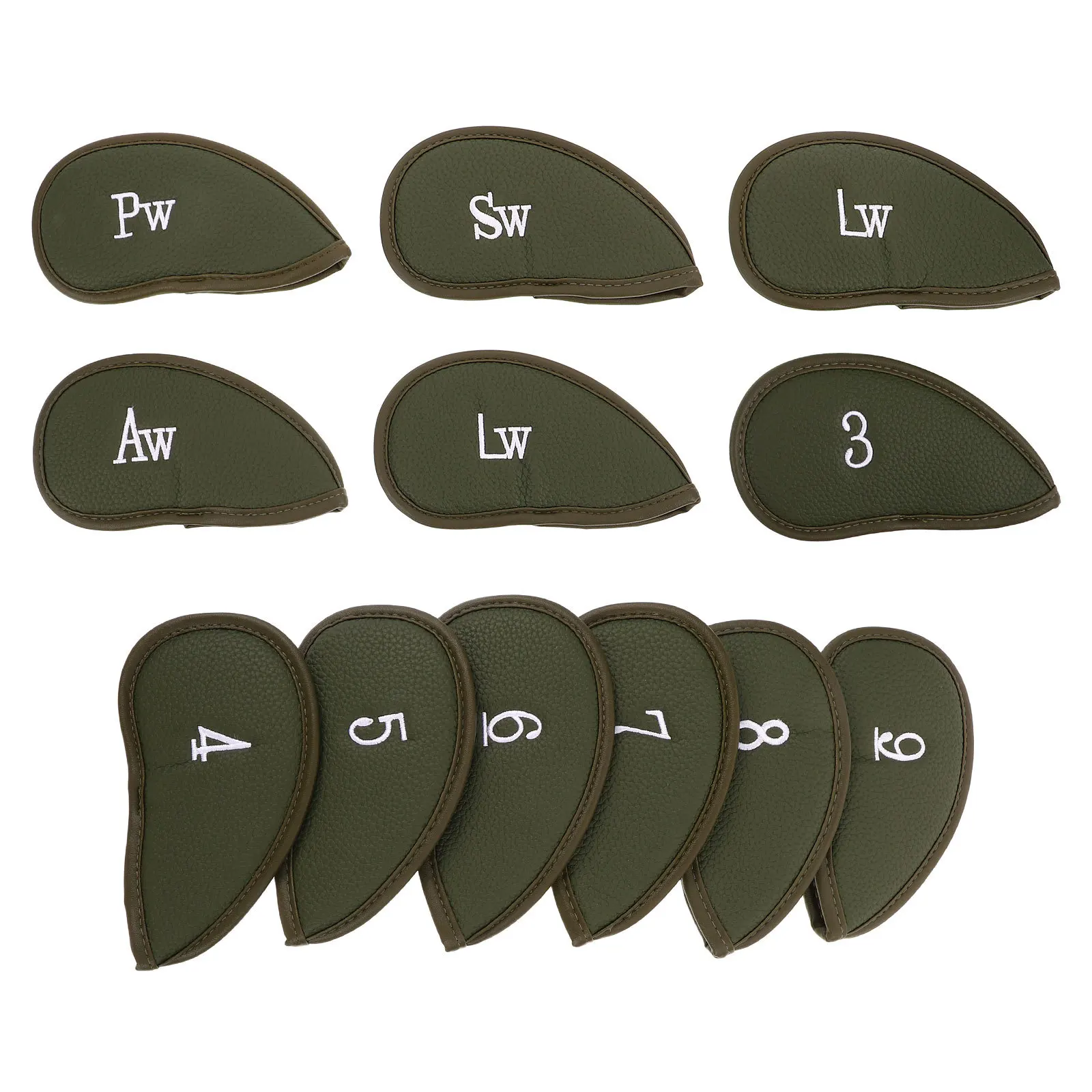 12Pcs Golf Iron Head Covers Waterproof Reusable Fake Durable Club Protectors Putter Sleeves for Outdoor Sports
12Pcs Golf Iron Head Covers Waterproof Reusable Fake Durable Club Protectors Putter Sleeves for Outdoor Sports