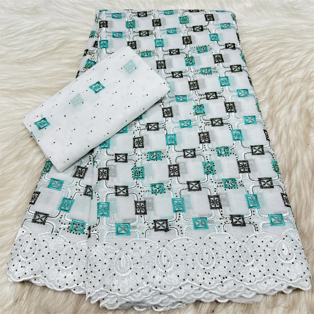 7 Yards With Scarf Swiss Stones Lace Fabric Lace Embroidery African Cotton Fabrics Swiss Voile lace Dubai Style Dress Sewing
7 Yards With Scarf Swiss Stones Lace Fabric Lace Embroidery African Cotton Fabrics Swiss Voile lace Dubai Style Dress Sewing