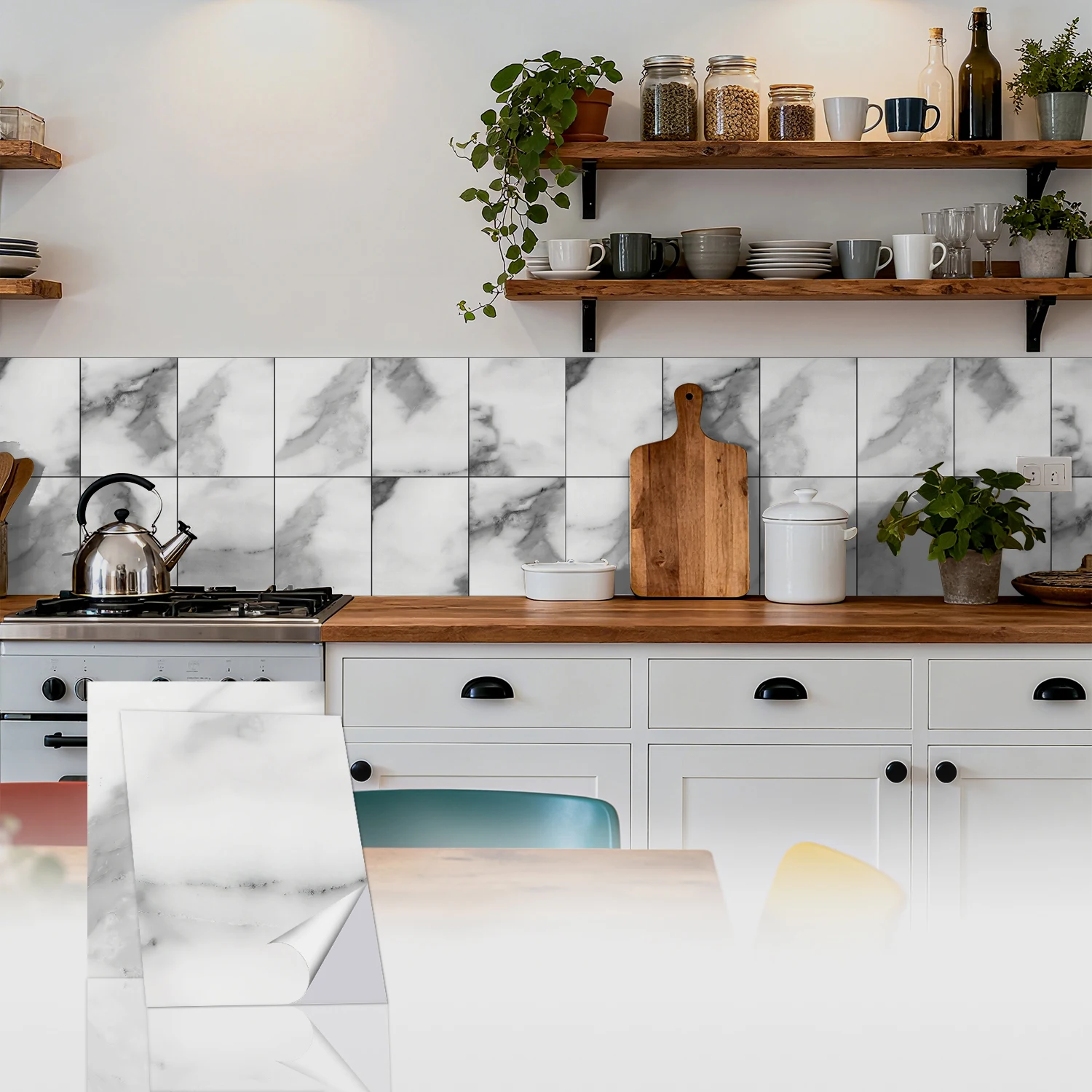 Marble Pattern Tile Stickers, Easy to Stick & Residue-Free Removable Wall Decals for Accent Walls & Furniture
Marble Pattern Tile Stickers, Easy to Stick & Residue-Free Removable Wall Decals for Accent Walls & Furniture