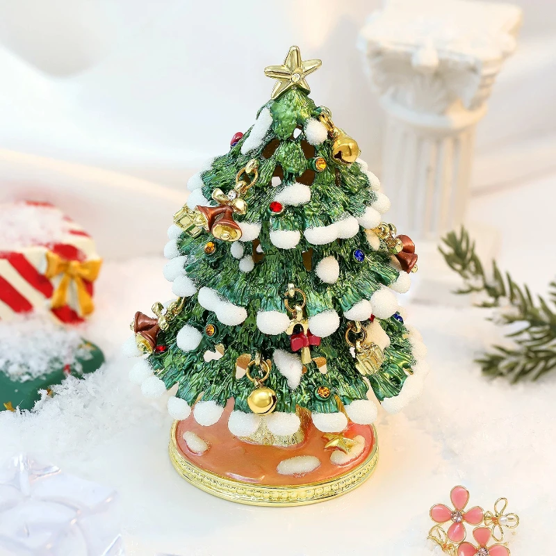 Christmas Room Decoration, Luminous Enamel Christmas Tree, Figurine Miniature Ornament, Creative Ring, Jewelry Box, Holiday Gift
Christmas Room Decoration, Luminous Enamel Christmas Tree, Figurine Miniature Ornament, Creative Ring, Jewelry Box, Holiday Gift