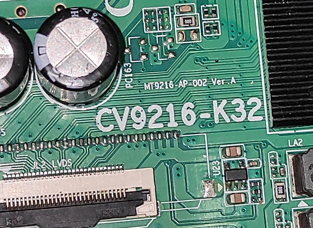 CV9216-K32 MT9216-AP-002 Трехфункциональная материнская плата для телевизора, протестирована, 44В 560мА, работает исправно.
CV9216-K32 MT9216-AP-002 Трехфункциональная материнская плата для телевизора, протестирована, 44В 560мА, работает исправно.
