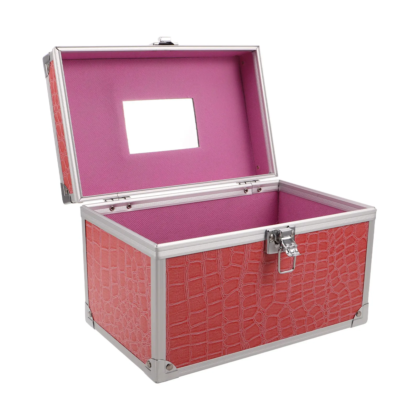Aluminum Alloy Tool Box Portable Storage Organizer 9.2x6.1x5.7in Lightweight Waterproof Dustproof Lockable Case for Mechanics
Aluminum Alloy Tool Box Portable Storage Organizer 9.2x6.1x5.7in Lightweight Waterproof Dustproof Lockable Case for Mechanics
