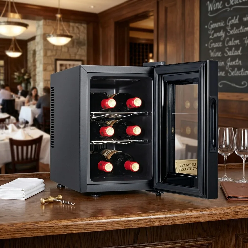 Semiconductor Wine Cabinet 16L 17QT 6 Bottle Refrigerator Cooler 100V 240V Suitable for Home Restaurant Hotel Bar
Semiconductor Wine Cabinet 16L 17QT 6 Bottle Refrigerator Cooler 100V 240V Suitable for Home Restaurant Hotel Bar
