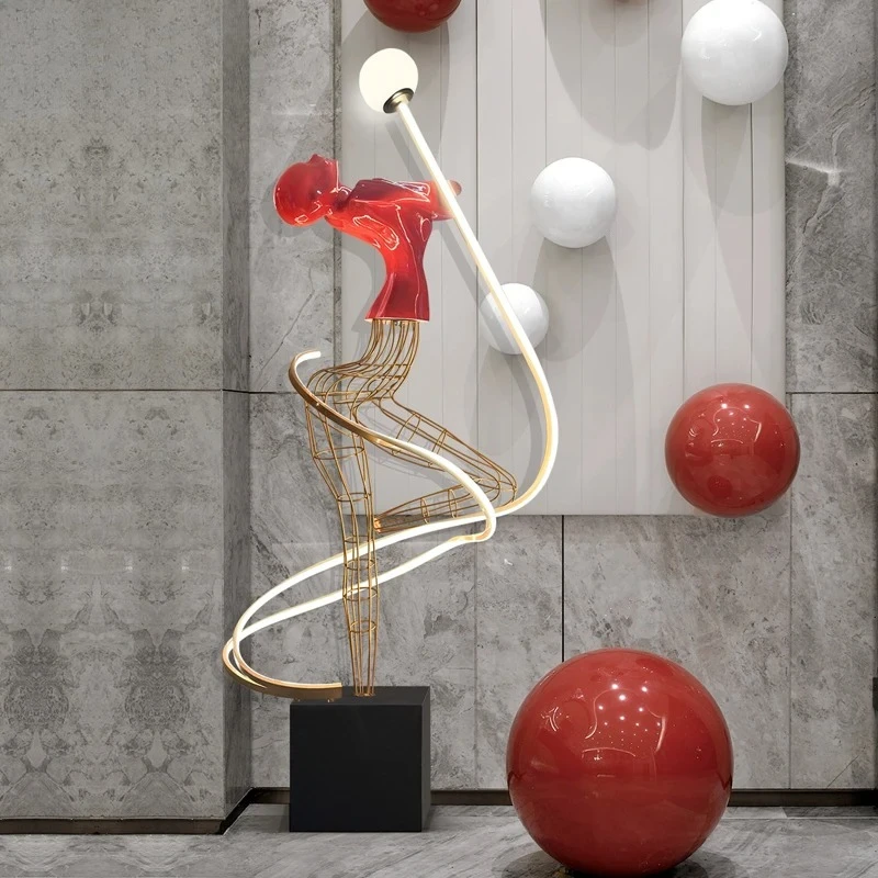 PYH hotel lobby hall sales office floor ornaments set from the strong sculpture welcome character decoration
PYH hotel lobby hall sales office floor ornaments set from the strong sculpture welcome character decoration