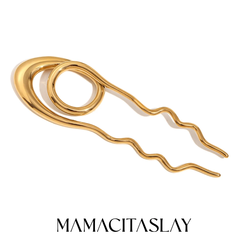 MamacitaSlay Elegant Waves Hover Hairpin Hair accessories woman Creative Design Stainless Steel Titanium Wedding Bangque Jewelry
MamacitaSlay Elegant Waves Hover Hairpin Hair accessories woman Creative Design Stainless Steel Titanium Wedding Bangque Jewelry
