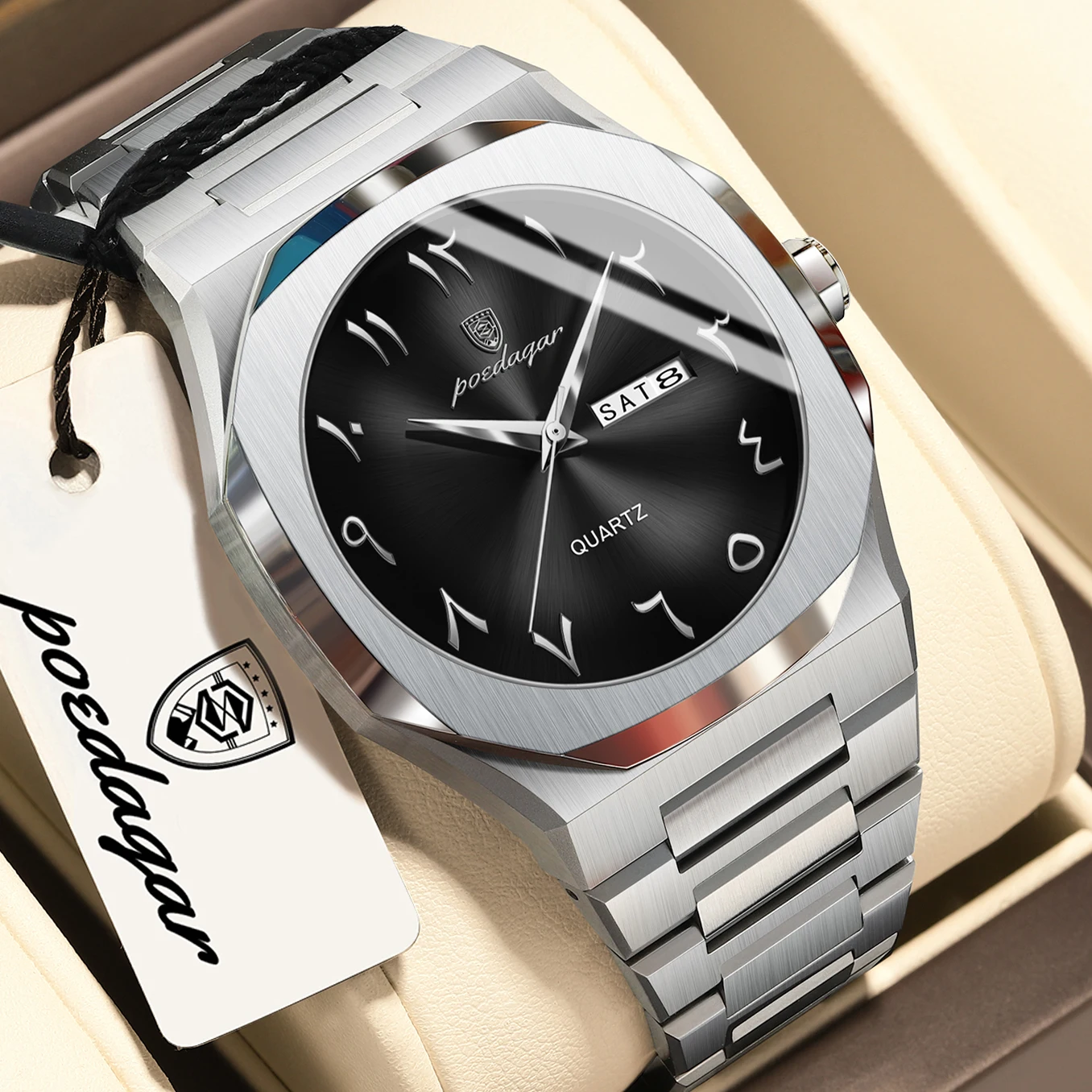POEDAGAR Original Classic Men's Watches Waterproof Week Date Fashion Male Watch Quartz Stainless Steel Business Man Clock Reloj
POEDAGAR Original Classic Men's Watches Waterproof Week Date Fashion Male Watch Quartz Stainless Steel Business Man Clock Reloj