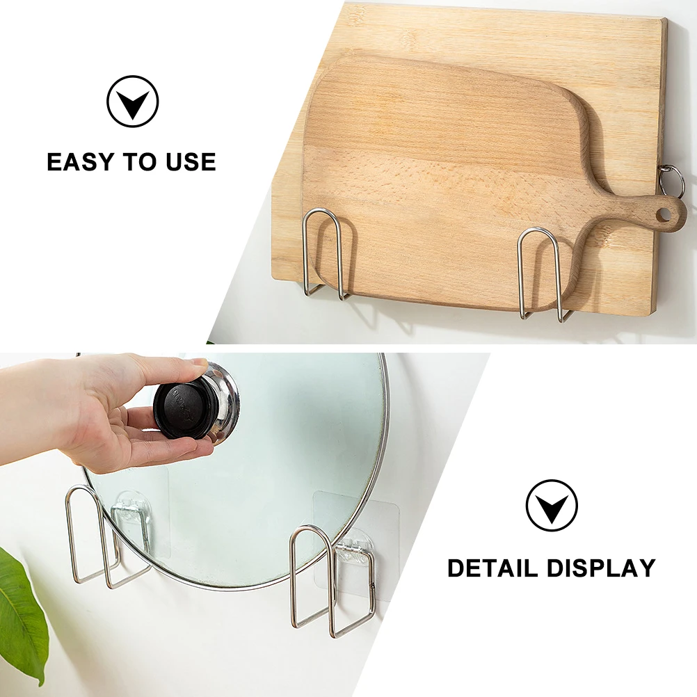 4pcs Steel Pot Lid Mounted Kitchen Accessories ganizer Cutting Pot Lid ganizer Board Holder Storage Rack
4pcs Steel Pot Lid Mounted Kitchen Accessories ganizer Cutting Pot Lid ganizer Board Holder Storage Rack