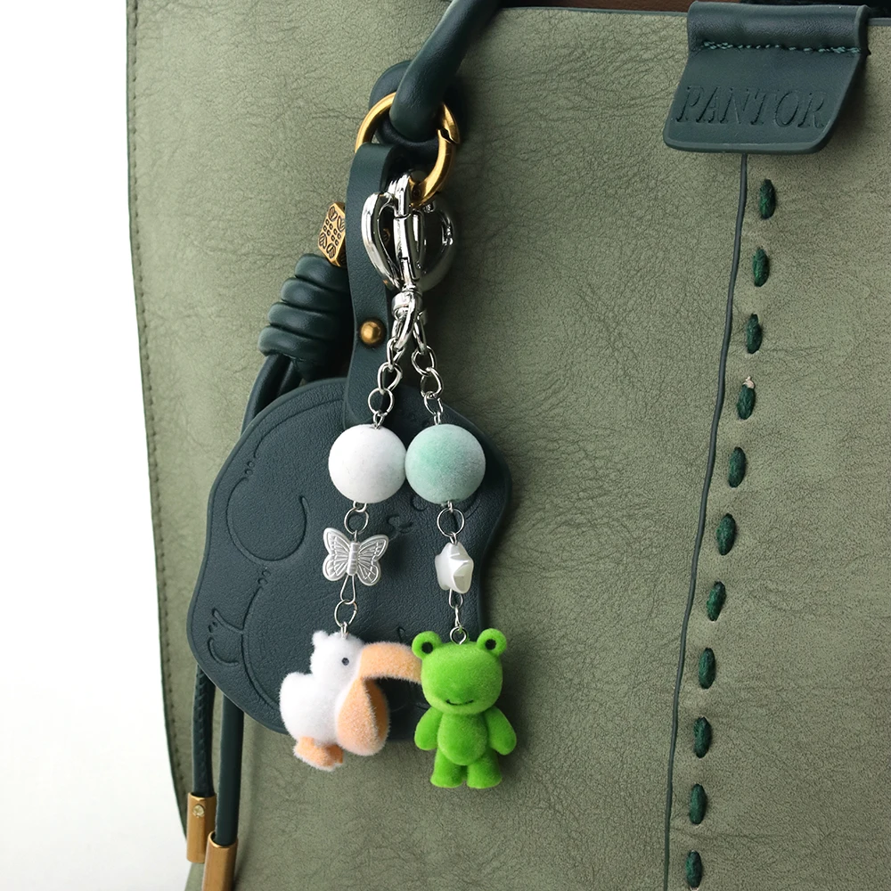 Original Design 3D Resin Flocking Frog Pelican Keychain Plush Doll Pendant for Bag Charms Pants Decoration Exquisite key chain
Original Design 3D Resin Flocking Frog Pelican Keychain Plush Doll Pendant for Bag Charms Pants Decoration Exquisite key chain