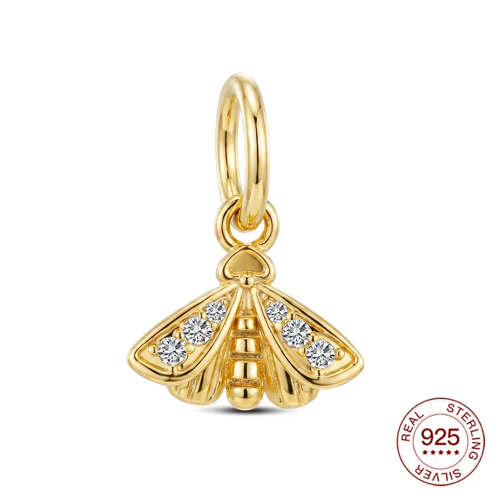 925 Sterling Silver Charm Me Series Golden Moth Pendant Fit Original Bracelets Fine Nature Jewelry Gift For Women
925 Sterling Silver Charm Me Series Golden Moth Pendant Fit Original Bracelets Fine Nature Jewelry Gift For Women