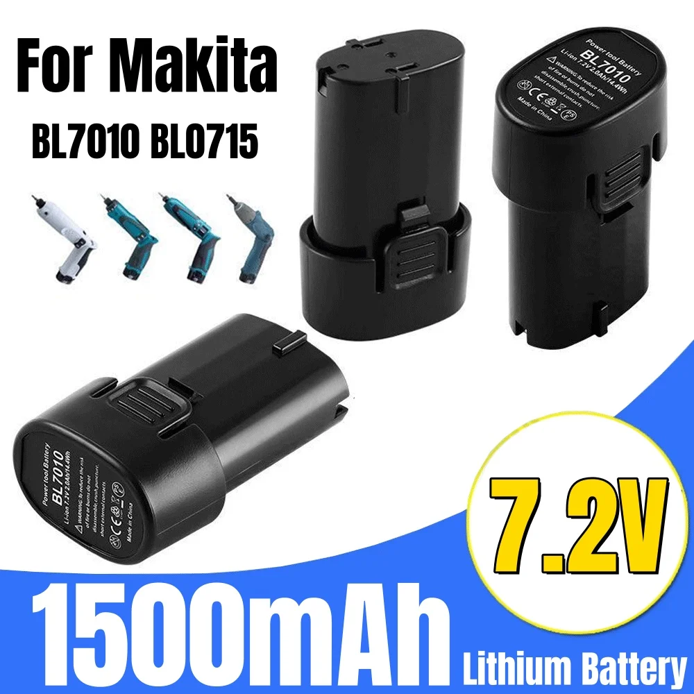 100% New Original 7.2V 1500mah for Makita BL7010 BL0715 DF010 DF012 DF022 7.2-4 194355-2 194356-3 electric tool battery
100% New Original 7.2V 1500mah for Makita BL7010 BL0715 DF010 DF012 DF022 7.2-4 194355-2 194356-3 electric tool battery