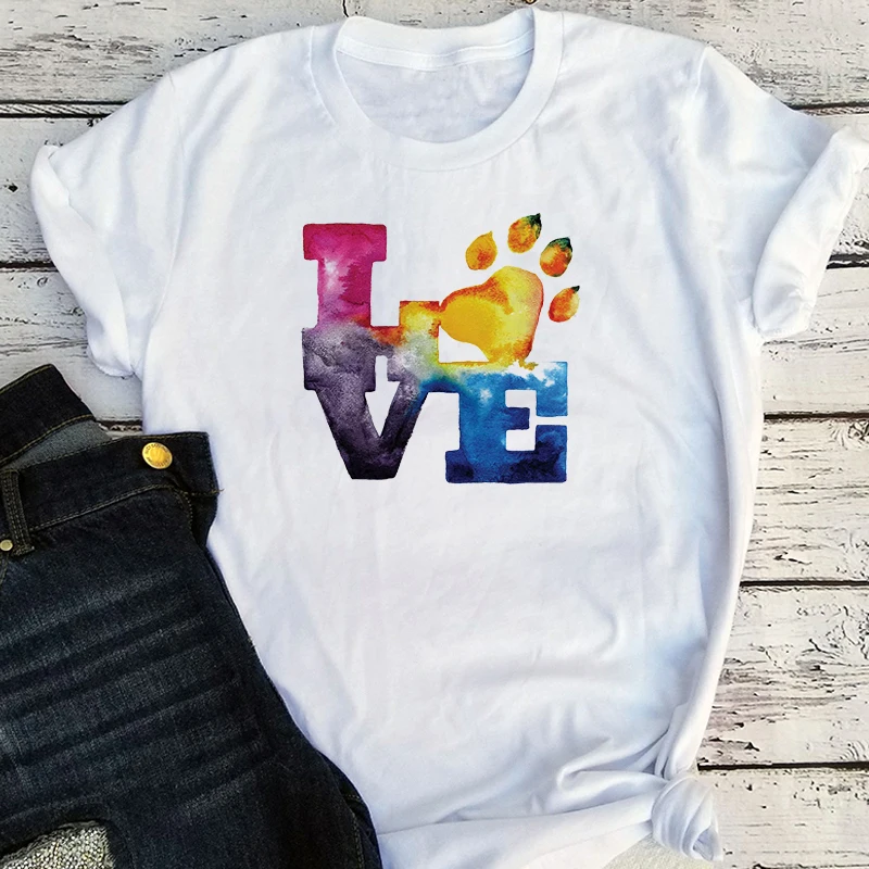 Love T Shirt Women Tops Dog Womens Clothing Vintage Dog Mom Tops Women 2020 Summer Ladies Tops 2021 M
Love T Shirt Women Tops Dog Womens Clothing Vintage Dog Mom Tops Women 2020 Summer Ladies Tops 2021 M