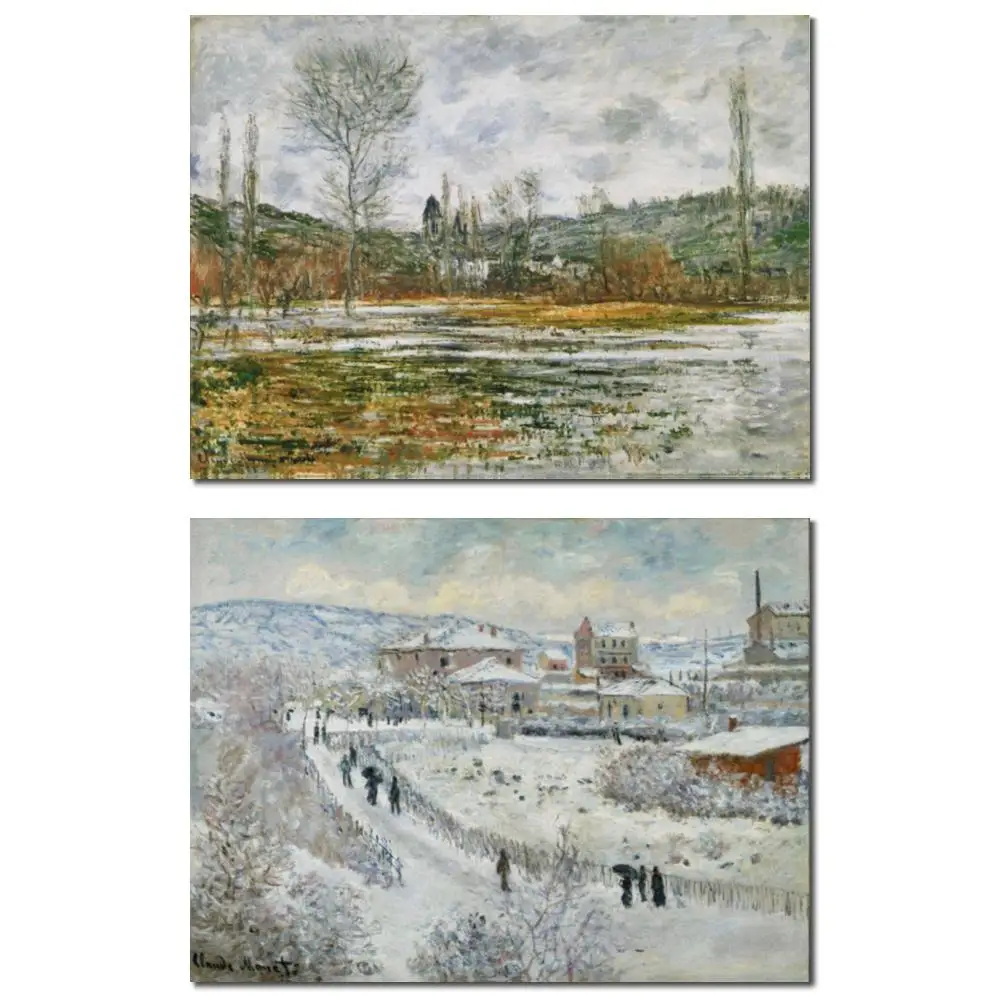 Ручная работа Клод Моне Картина маслом Репродукция Вид Argenteuil Снежный пейзаж Холст Картина для офиса Настенный дисплей
Ручная работа Клод Моне Картина маслом Репродукция Вид Argenteuil Снежный пейзаж Холст Картина для офиса Настенный дисплей