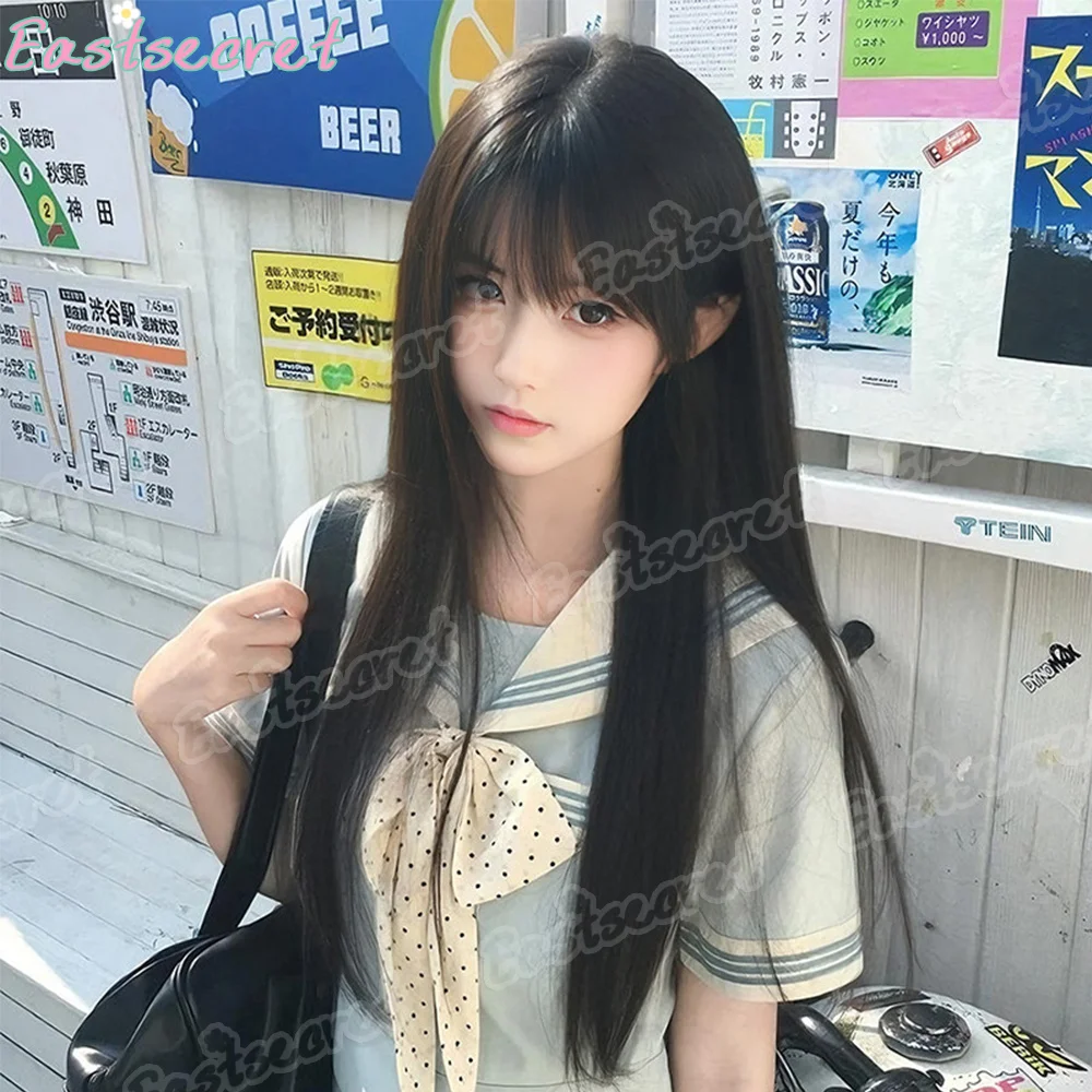 EAST Cosplay Hair Extensions Synthetic Wigs Natural Breathable Head Cover Black Long Straight Wig Hat for Women
EAST Cosplay Hair Extensions Synthetic Wigs Natural Breathable Head Cover Black Long Straight Wig Hat for Women