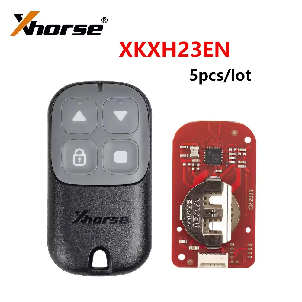 5pcs/lot Xhorse XKXH23EN Wire Remote Key Garage Door 4 Buttons Black English Version
5pcs/lot Xhorse XKXH23EN Wire Remote Key Garage Door 4 Buttons Black English Version