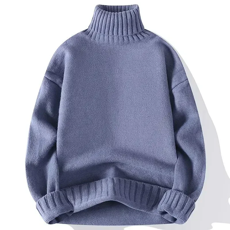 Korean and Japanese Style Men Pure Color High-neck Sweater, New Style for Winter, Thickened Trendy and Versatile Knitted Sweater
Korean and Japanese Style Men Pure Color High-neck Sweater, New Style for Winter, Thickened Trendy and Versatile Knitted Sweater