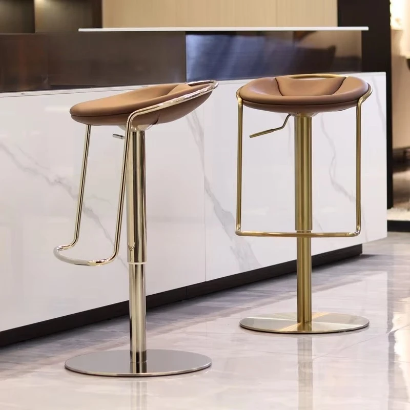 Modern adjustable bar stool with stylish stainless steel design
Modern adjustable bar stool with stylish stainless steel design