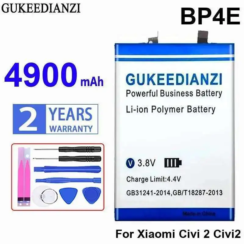 Аккумулятор мобильного телефона BP4E для Xiaomi Civi 2 Civi2, высокая емкость 4900 мАч
Аккумулятор мобильного телефона BP4E для Xiaomi Civi 2 Civi2, высокая емкость 4900 мАч