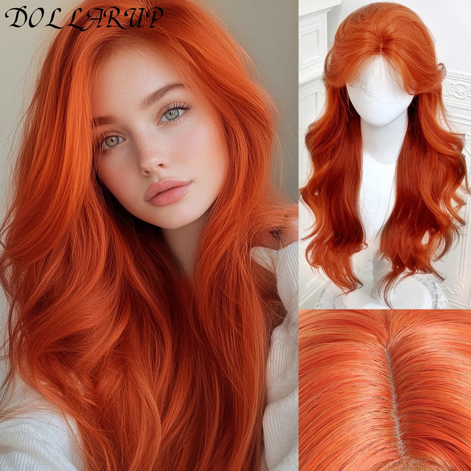 Red Brown Copper Ginger Long Straight Synthetic Lace Front Wigs for Women Natural Wave Wigs with Bangs Cosplay Heat Resistant
Red Brown Copper Ginger Long Straight Synthetic Lace Front Wigs for Women Natural Wave Wigs with Bangs Cosplay Heat Resistant
