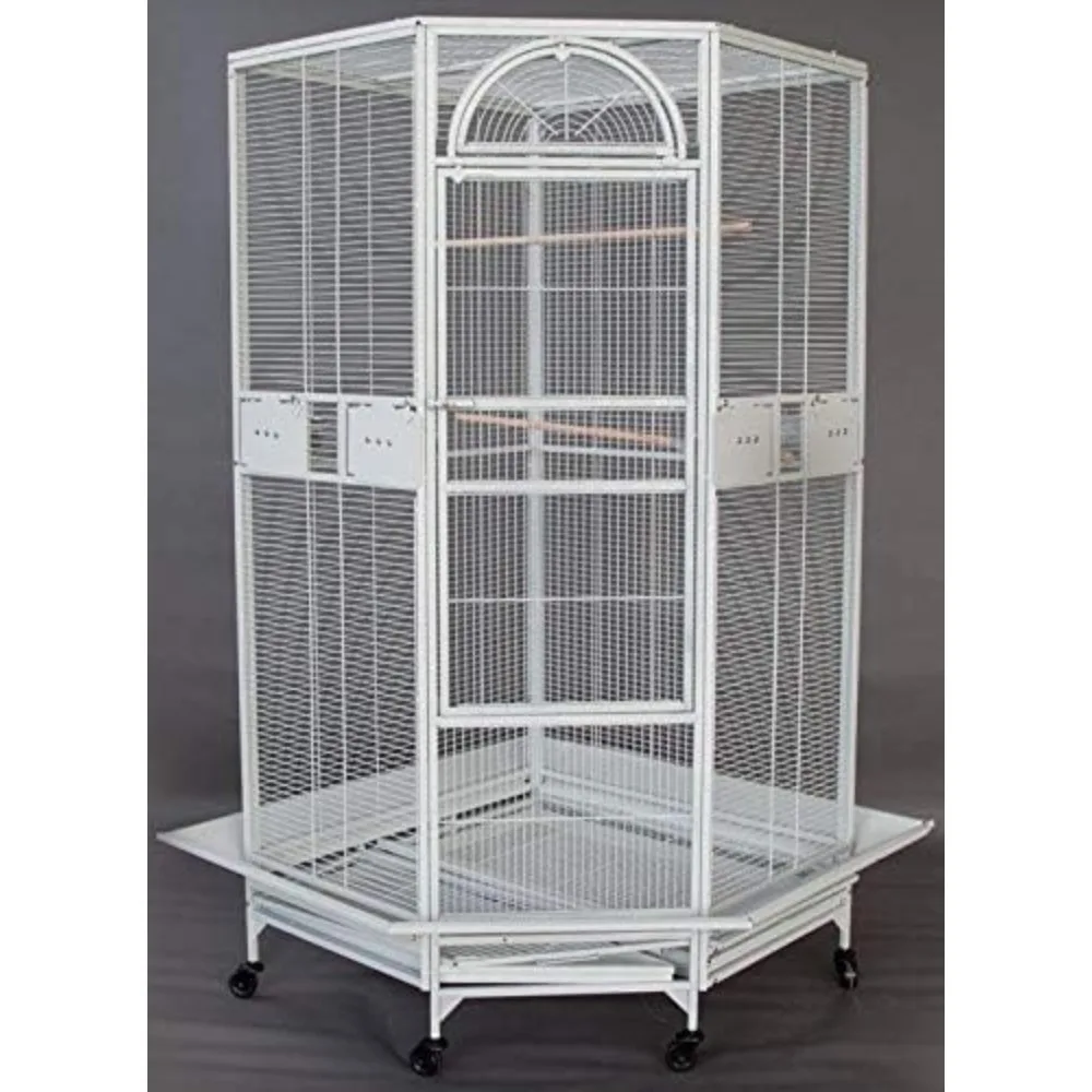 64" Flight Bird Cage,for Cockatiel Parakeet Budgies Parrot with Around Metal Seed Skirts,Tight 1/2-Inch Bar Spacing,Bird Cage.
64" Flight Bird Cage,for Cockatiel Parakeet Budgies Parrot with Around Metal Seed Skirts,Tight 1/2-Inch Bar Spacing,Bird Cage.