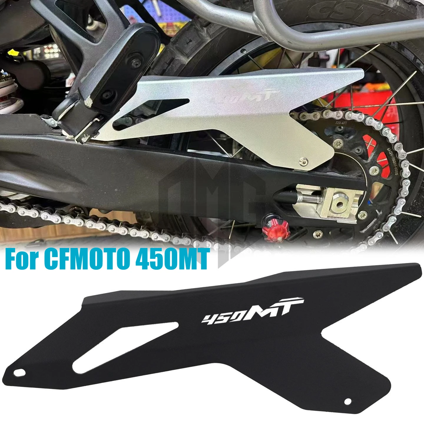 For CFMOTO 450MT 450 MT IBEX 450 Motorcycle Chain Cover Accessories Chain Swingarm Guide Slider Roller Guard Chain Protect Cover
For CFMOTO 450MT 450 MT IBEX 450 Motorcycle Chain Cover Accessories Chain Swingarm Guide Slider Roller Guard Chain Protect Cover
