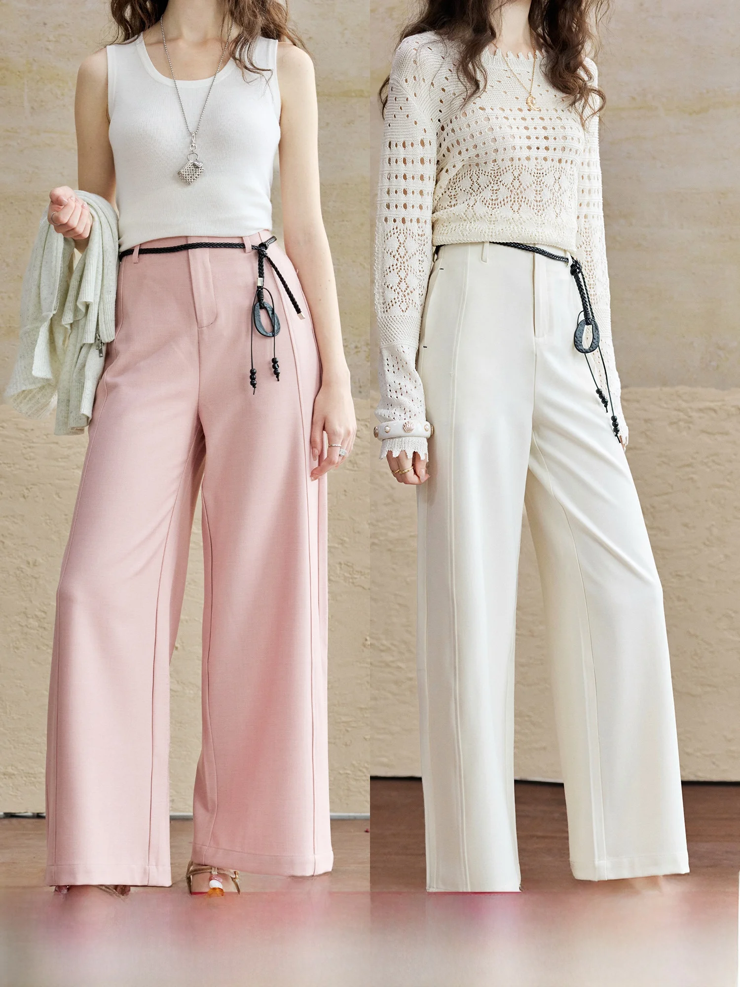 High Waist Wide Leg Pants Copper Ammonia Wool Straight Cut Women's Versatile Casual Trousers by NAGUAGU Pumpkin Valley
High Waist Wide Leg Pants Copper Ammonia Wool Straight Cut Women's Versatile Casual Trousers by NAGUAGU Pumpkin Valley