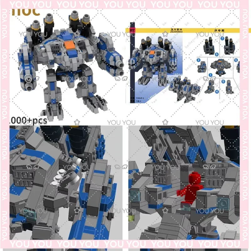 StarCraft MOC Thor DIY Model for Manned Building Blocks Set of 1000 Pieces Action Figures Toy Gift Collection Hobby
StarCraft MOC Thor DIY Model for Manned Building Blocks Set of 1000 Pieces Action Figures Toy Gift Collection Hobby