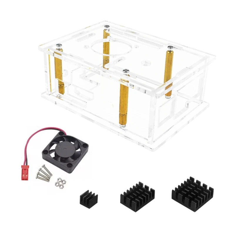 Protective Shells Case Outer Shells for Orange 3B Development Board Acrylic Enclosure with Fan Heat Sink Accessory
Protective Shells Case Outer Shells for Orange 3B Development Board Acrylic Enclosure with Fan Heat Sink Accessory