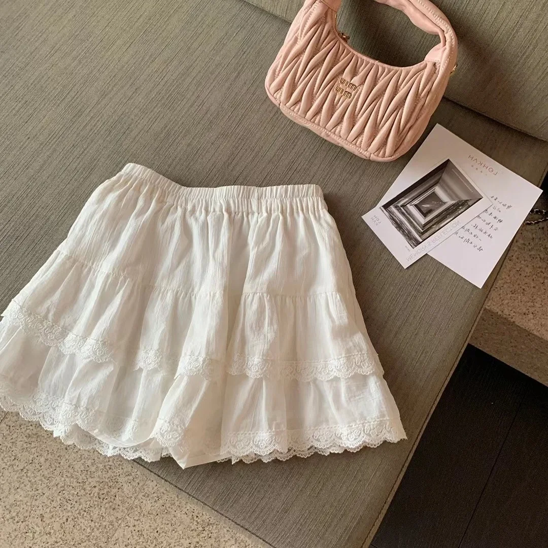 New Girls 2025 Spring and Summer New Skirt Ballet Small White Skirt Children's Korean Version Sweet Lace Skirt Fashion
New Girls 2025 Spring and Summer New Skirt Ballet Small White Skirt Children's Korean Version Sweet Lace Skirt Fashion