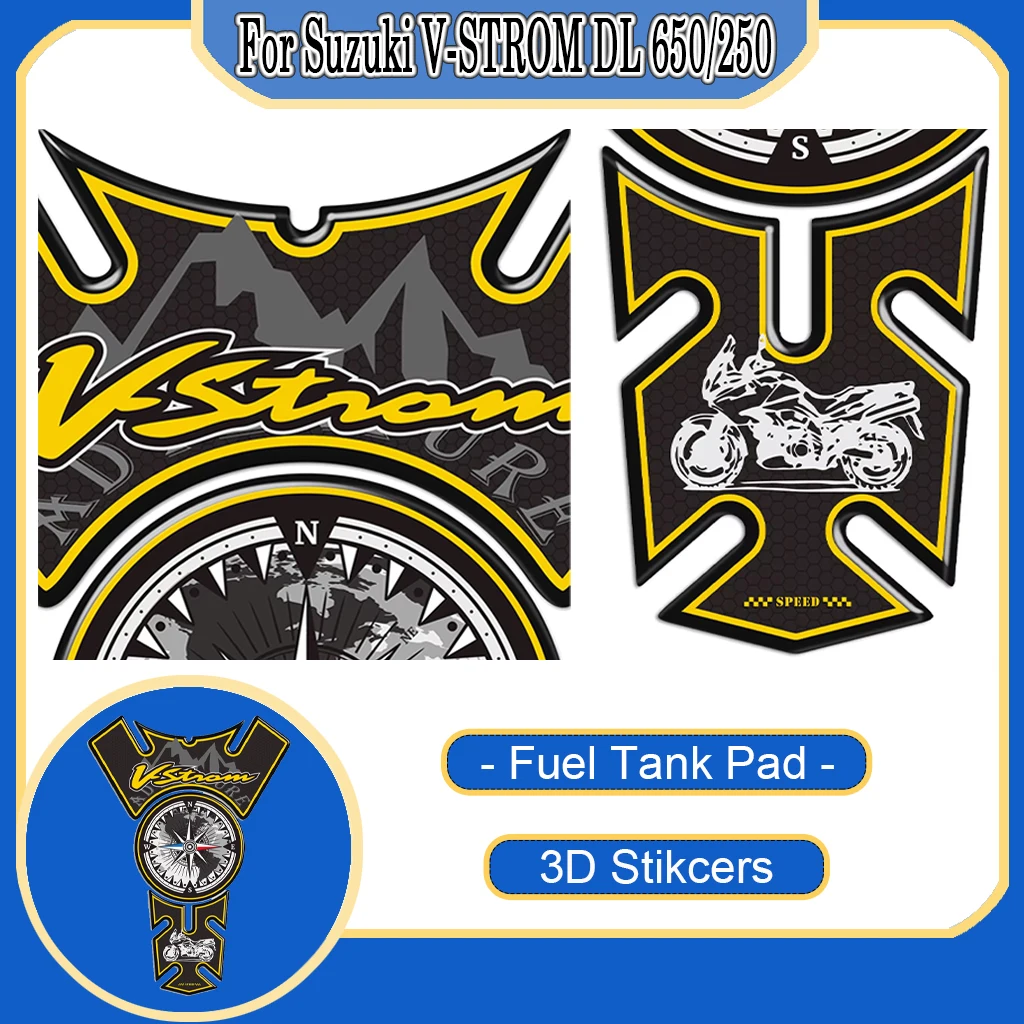 For Suzuki V-STROM V STROM VSTROM DL 650 250 SPORT ADVENTURE TOURER Motorcycle Accessories Fuel Tank Pad 3D Stickers
For Suzuki V-STROM V STROM VSTROM DL 650 250 SPORT ADVENTURE TOURER Motorcycle Accessories Fuel Tank Pad 3D Stickers