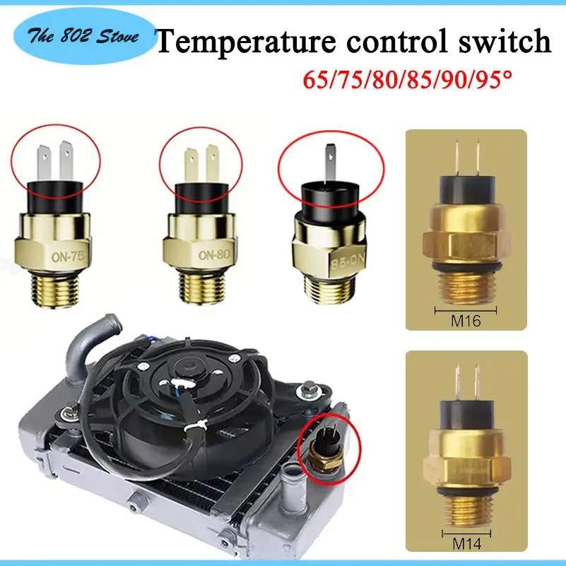 Temperature Sensor Switch M14 M16x1.5 65-95℃ Radiator Cooling Fan For 250 XCF-W (EXC F)-Cooling System 2009 Motorcycle
Temperature Sensor Switch M14 M16x1.5 65-95℃ Radiator Cooling Fan For 250 XCF-W (EXC F)-Cooling System 2009 Motorcycle