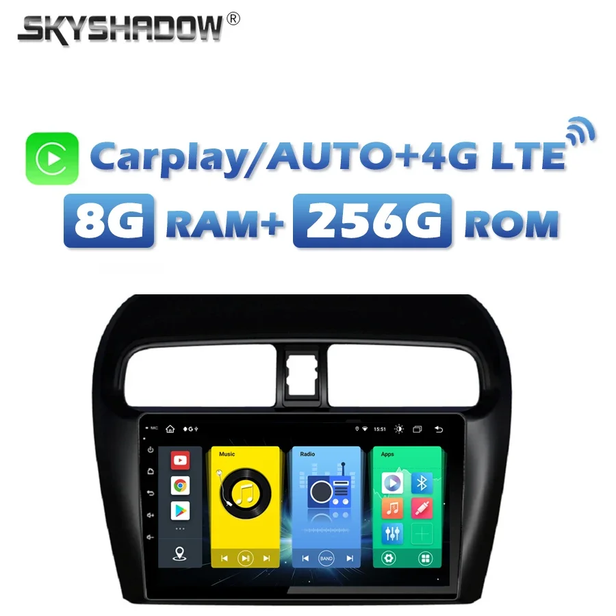 4G SIM Carplay Android 13.0 8G + 256G Автомобильный DVD-плеер DSP GPS MAP RDS Радио Wi-Fi Bluetooth Для MITSUBISHI Attrage Mirage 2012-2016 
4G SIM Carplay Android 13.0 8G + 256G Автомобильный DVD-плеер DSP GPS MAP RDS Радио Wi-Fi Bluetooth Для MITSUBISHI Attrage Mirage 2012-2016