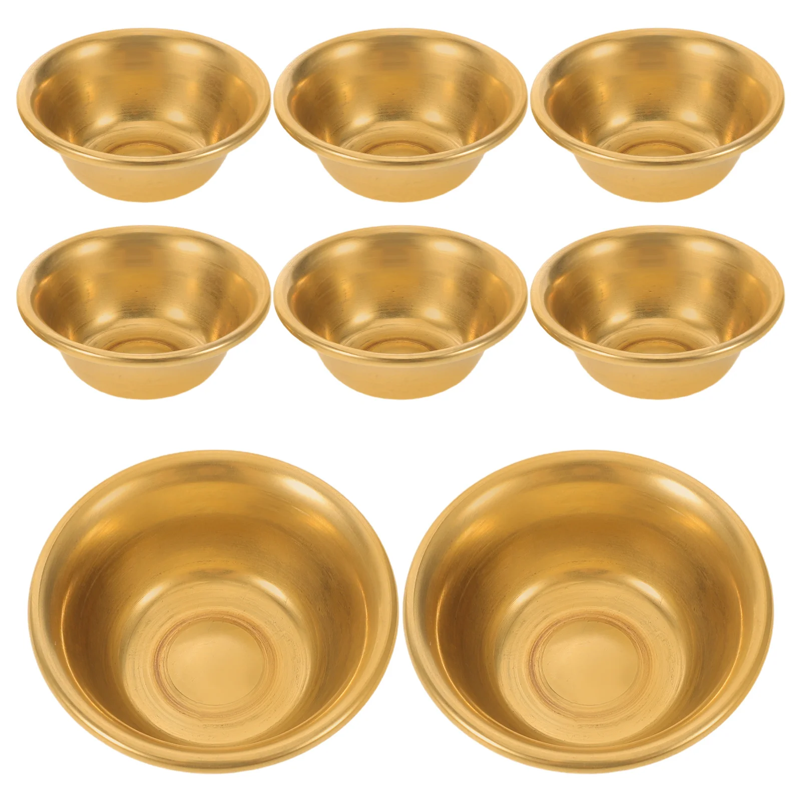 8Pcs Mini Copper Offering Bowls 2 Inch - Brass Buddhist Ritual Bowls for Holy Water - Decorative Temple Meditation Prayer Altar
8Pcs Mini Copper Offering Bowls 2 Inch - Brass Buddhist Ritual Bowls for Holy Water - Decorative Temple Meditation Prayer Altar
