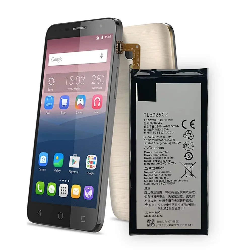 2500 mAh TLP025C1 TLP025C2 Battery For Alcatel One Touch POP 4 Plus 4+ OT-5056D 5056A 5056N 5056O 5056W Mobile Phone Battery
2500 mAh TLP025C1 TLP025C2 Battery For Alcatel One Touch POP 4 Plus 4+ OT-5056D 5056A 5056N 5056O 5056W Mobile Phone Battery