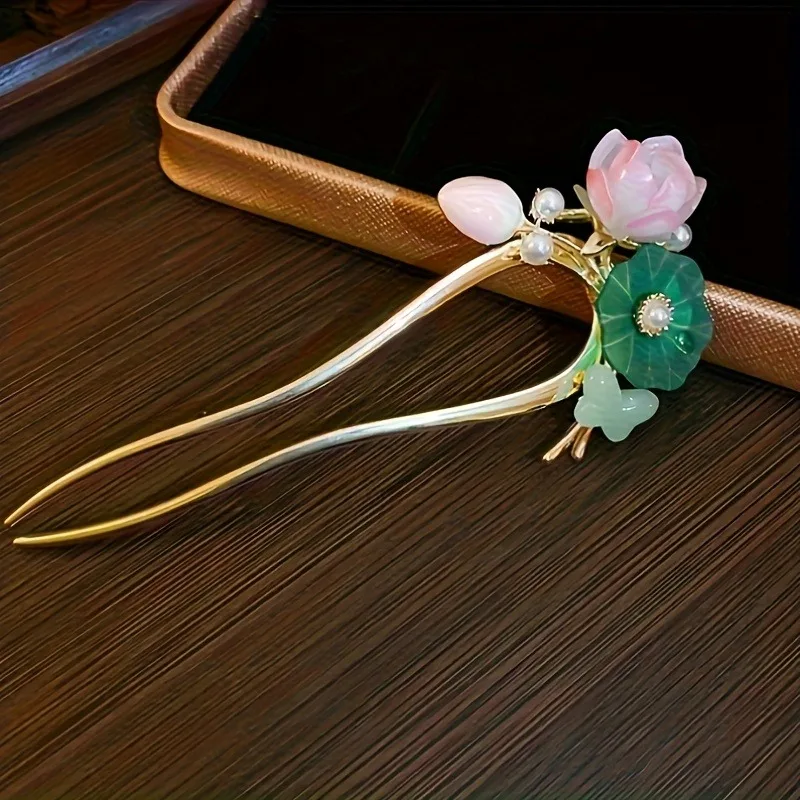 Fashionable U-shaped hair clip for women and girls, luxurious pearl rhinestone hair clip, hair stick, hair accessories
Fashionable U-shaped hair clip for women and girls, luxurious pearl rhinestone hair clip, hair stick, hair accessories