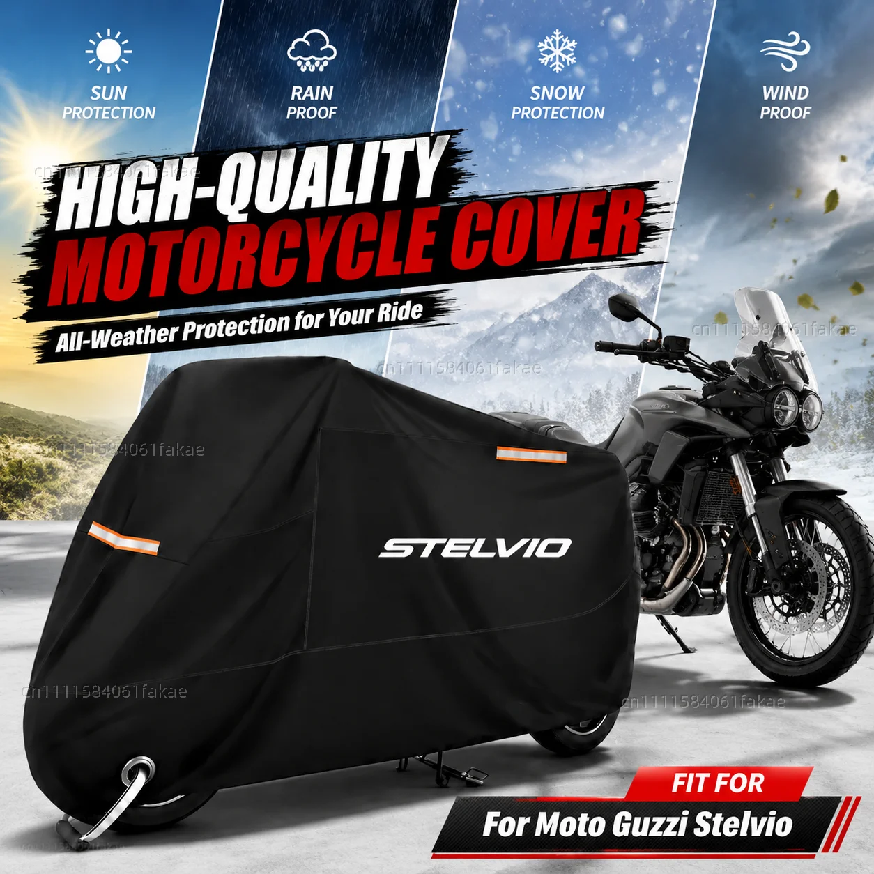 Motorcycle Cover Waterproof Outdoor All Season Dustproof UV Protective Moto Scooter Rain Cover For Moto Guzzi Stelvio 2008-2016
Motorcycle Cover Waterproof Outdoor All Season Dustproof UV Protective Moto Scooter Rain Cover For Moto Guzzi Stelvio 2008-2016