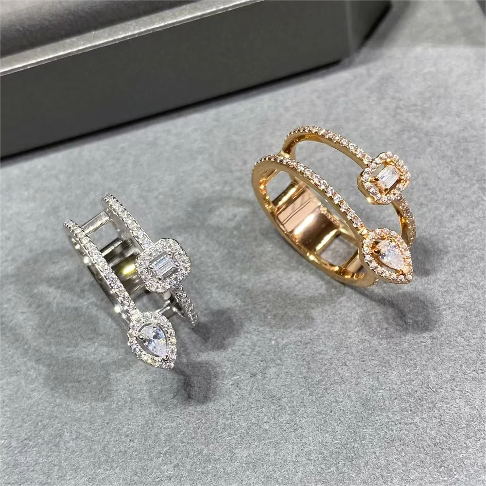 Luxury fashion brand My Twin series heart-shaped water drop versatile zircon ring, women's jewelry wedding gift
Luxury fashion brand My Twin series heart-shaped water drop versatile zircon ring, women's jewelry wedding gift