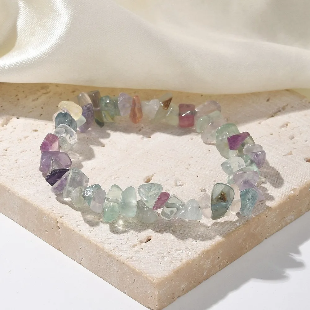 Chips Fluorite Beaded Stretch Bracelets 1-3/4 inch(4.5cm)
Chips Fluorite Beaded Stretch Bracelets 1-3/4 inch(4.5cm)