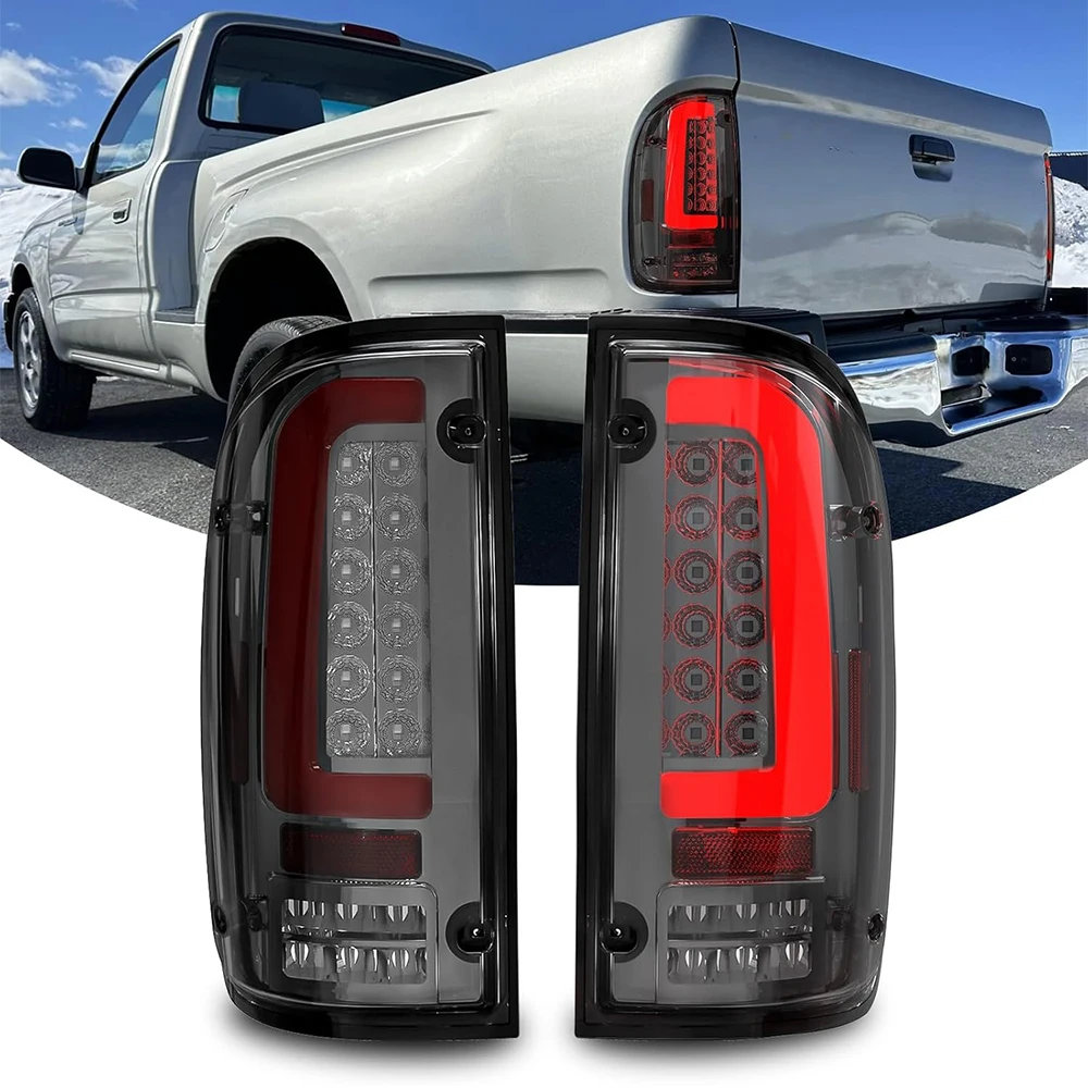 Full LED Tail Lights for Toyota Tacoma 1995 1996 1997 1998 1999 2000 Taillight Assembly Turn Signal Lights Brake Reverse Light Smoked Lens Tail Lamp Rear Light Replacement
Full LED Tail Lights for Toyota Tacoma 1995 1996 1997 1998 1999 2000 Taillight Assembly Turn Signal Lights Brake Reverse Light Smoked Lens Tail Lamp Rear Light Replacement