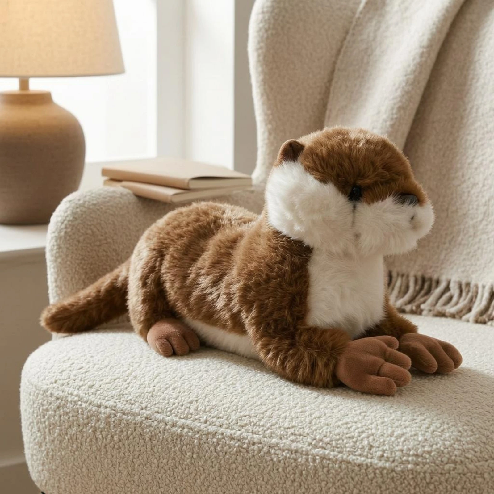 Lying Otter Toy 40 Cm Soft Faux Faux Hair Otter Long Tail Rounded Ears
Lying Otter Toy 40 Cm Soft Faux Faux Hair Otter Long Tail Rounded Ears