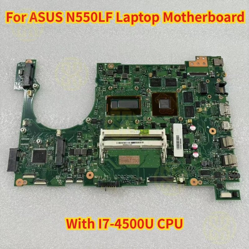 N550LF Mainboard For ASUS N550LF Laptop Motherboard I7-4500U GT745M 4G Test OK
N550LF Mainboard For ASUS N550LF Laptop Motherboard I7-4500U GT745M 4G Test OK