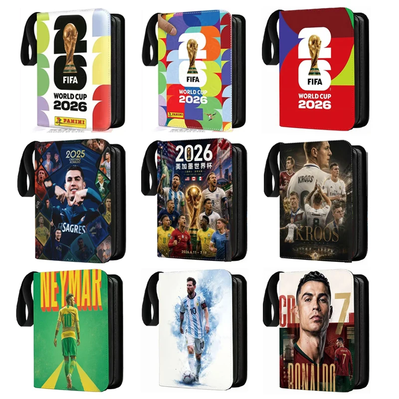 2026 World Cup Football Star Ronaldo Messi Mbappé 400/900pcs Album Book Folder Card Slots Collections Zipper Card Binder Holder
2026 World Cup Football Star Ronaldo Messi Mbappé 400/900pcs Album Book Folder Card Slots Collections Zipper Card Binder Holder