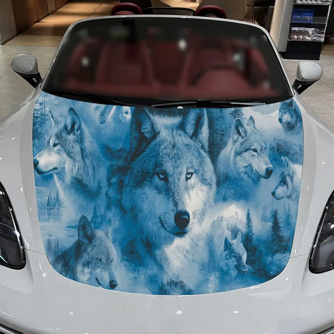 Car Decal Wolf Pack with Blue Hazy Wilderness Artistic Background & Mystic-Transcendental Gothic Aesthetic Car Hood Sticker, Wat
Car Decal Wolf Pack with Blue Hazy Wilderness Artistic Background & Mystic-Transcendental Gothic Aesthetic Car Hood Sticker, Wat