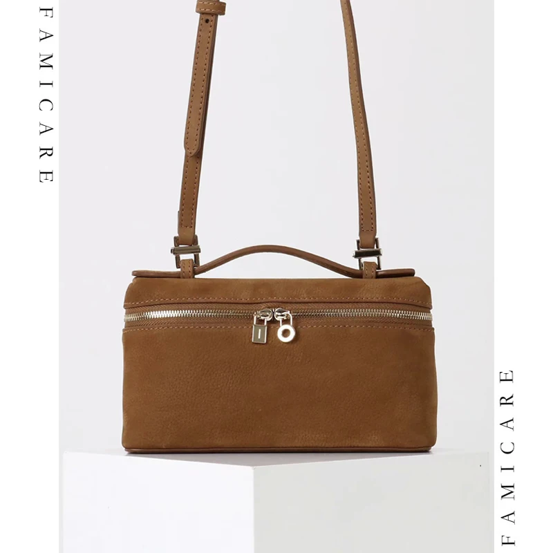 Chic Square Crossbody Bag Women Soft Suede Genuine Leather Top Handle Shoulder Bags New Lady Handbag with Double Zipper Design
Chic Square Crossbody Bag Women Soft Suede Genuine Leather Top Handle Shoulder Bags New Lady Handbag with Double Zipper Design