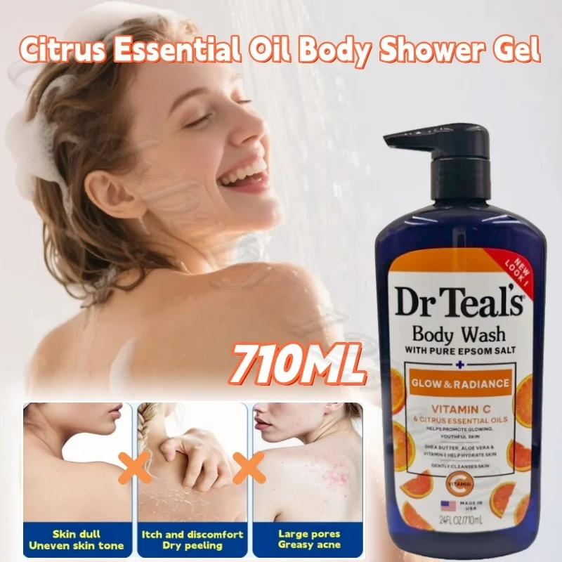 Гель для душа с цитрусовым эфирным маслом и витамином С, увлажняющий, глубоко очищающий, отшелушивающий, 710 мл
Гель для душа с цитрусовым эфирным маслом и витамином С, увлажняющий, глубоко очищающий, отшелушивающий, 710 мл