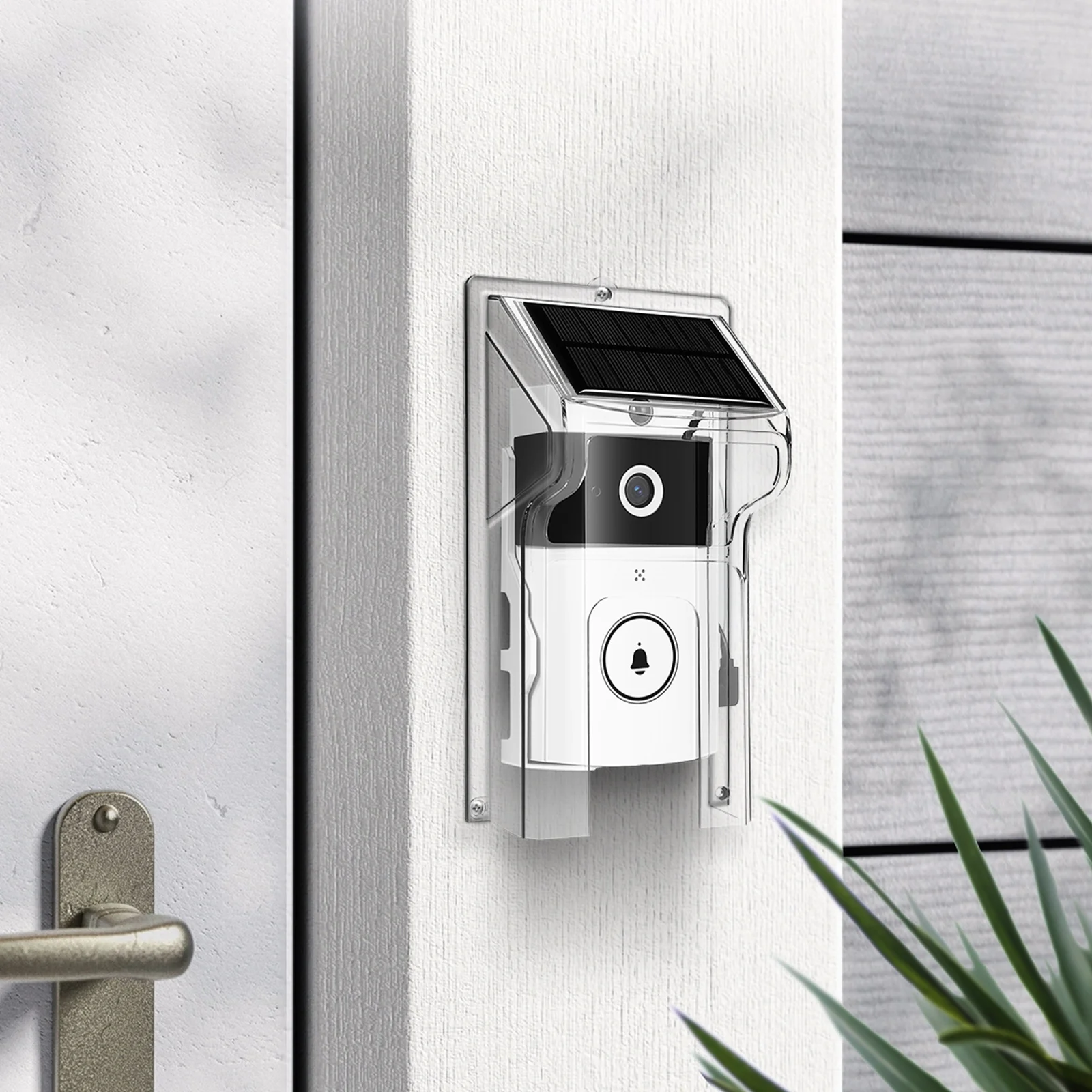 Wireless Video Doorbell with Solar Cover Weatherproof Smart Doorbell for Home Security Front Door Camera Raining
Wireless Video Doorbell with Solar Cover Weatherproof Smart Doorbell for Home Security Front Door Camera Raining