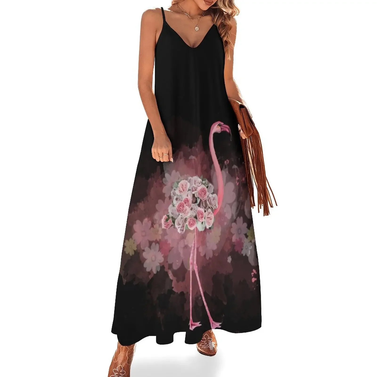Flamingo and Pink roses flowers watercolor Sleeveless Dress Woman dresses women's evening dress 2025 Dress
Flamingo and Pink roses flowers watercolor Sleeveless Dress Woman dresses women's evening dress 2025 Dress