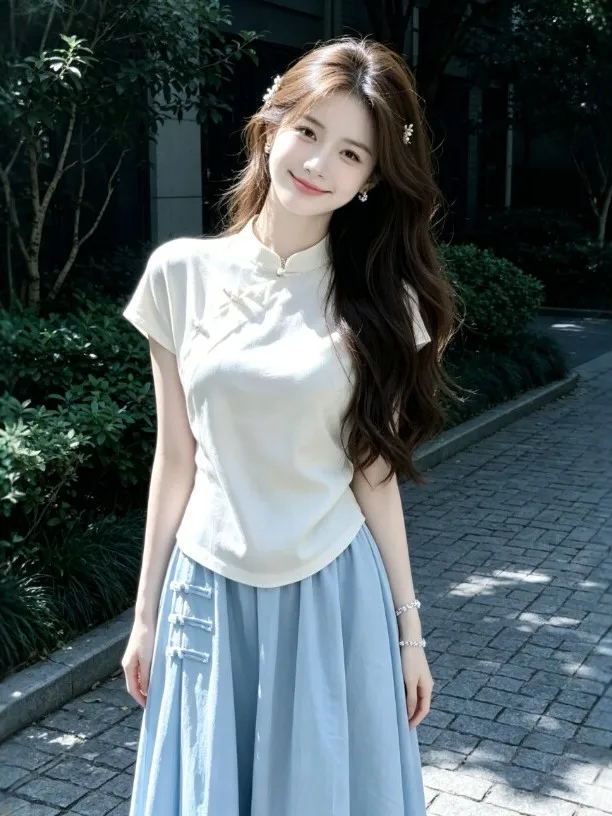 New Chinese Style Set Gentle Elegant Unique Top Half Skirt Super Beautiful Matching Summer 2026 Women's Fashion Set
New Chinese Style Set Gentle Elegant Unique Top Half Skirt Super Beautiful Matching Summer 2026 Women's Fashion Set