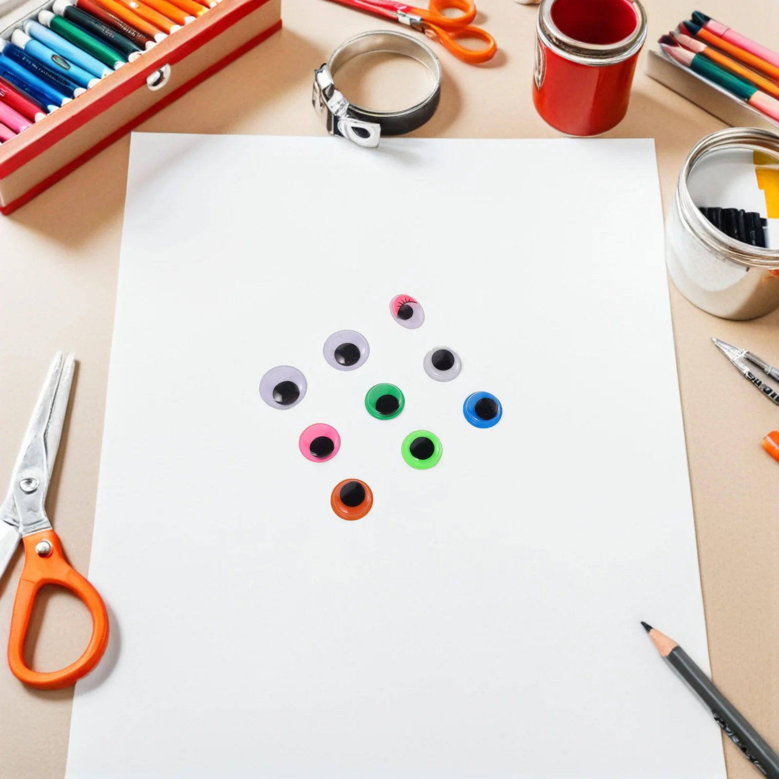 1680Pcs Mini Googly Eyes Peel and Stick Fun Plastic Eyeballs for DIY Art School Projects Craft Supplies Assorted Colorful
1680Pcs Mini Googly Eyes Peel and Stick Fun Plastic Eyeballs for DIY Art School Projects Craft Supplies Assorted Colorful