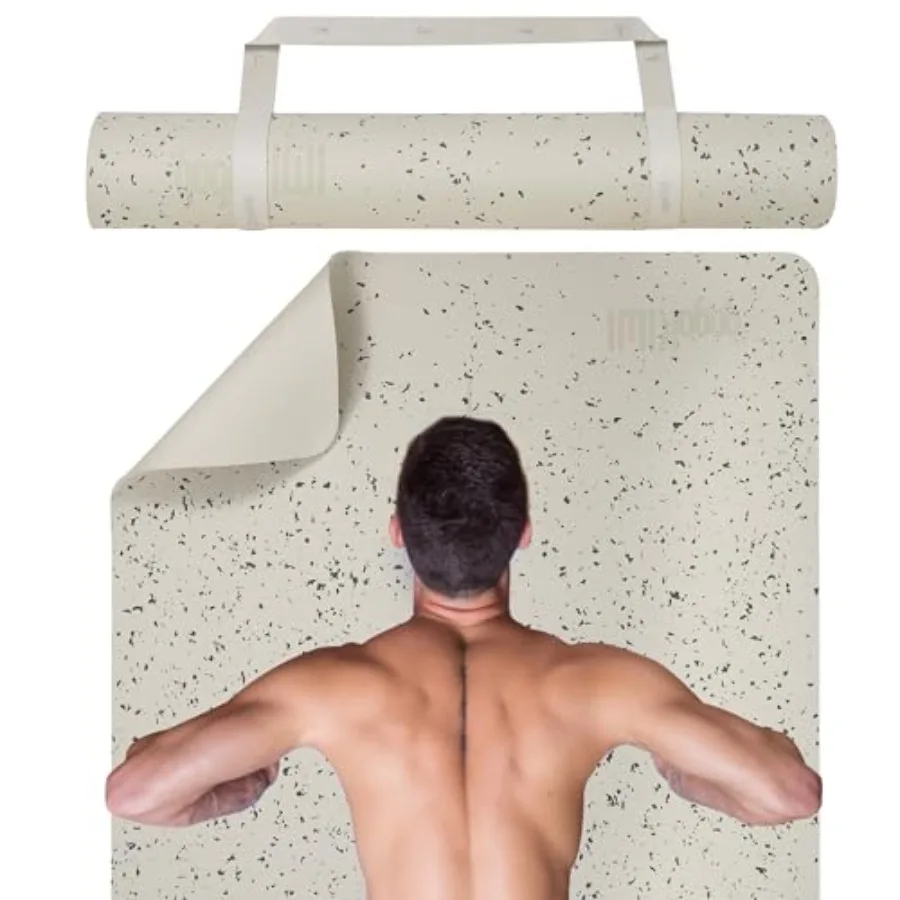 Wide yoga mat for men and women 72L x 36W,non-slip TPE material, black, alignment marks for yoga, pilates, floor workouts
Wide yoga mat for men and women 72L x 36W,non-slip TPE material, black, alignment marks for yoga, pilates, floor workouts