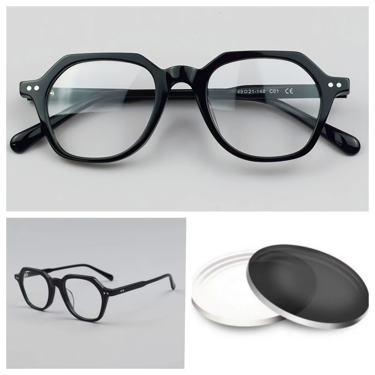 Handmade Acetate Prescription Glasses For Men Business Eyeglasses Fashion Square Anti-Blue Light Progressive Eyewear
Handmade Acetate Prescription Glasses For Men Business Eyeglasses Fashion Square Anti-Blue Light Progressive Eyewear